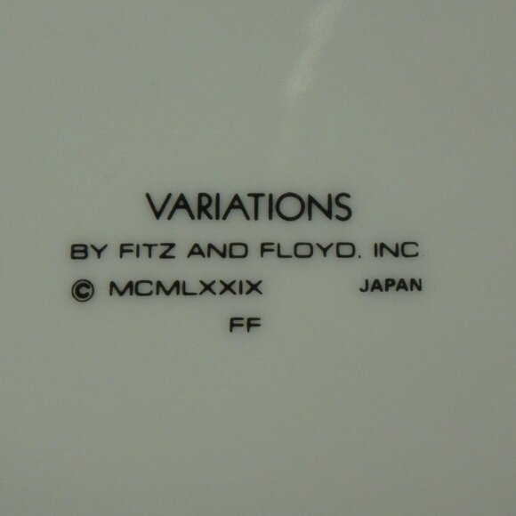 4 Fitz & Floyd Variations Parrots Birds 7" Salad Dessert Plates Dish Japan 1974 - Picture 4 of 6